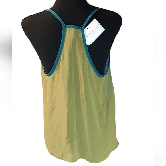Ooh La La Boutique Chiffon Color Block Tank Small - Picture 3 of 4